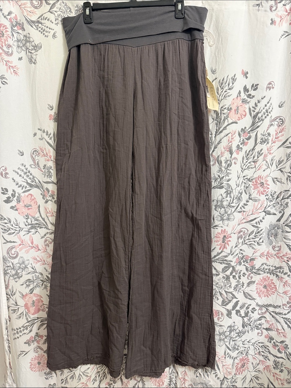 Fresh Laundry Widel leg  Fold-Over Waist Pants